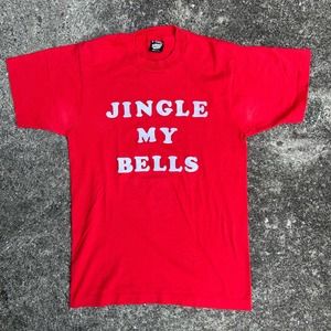 Vintage Christmas Parody Shirt / Jingle my Bells / 1980s / single stitch